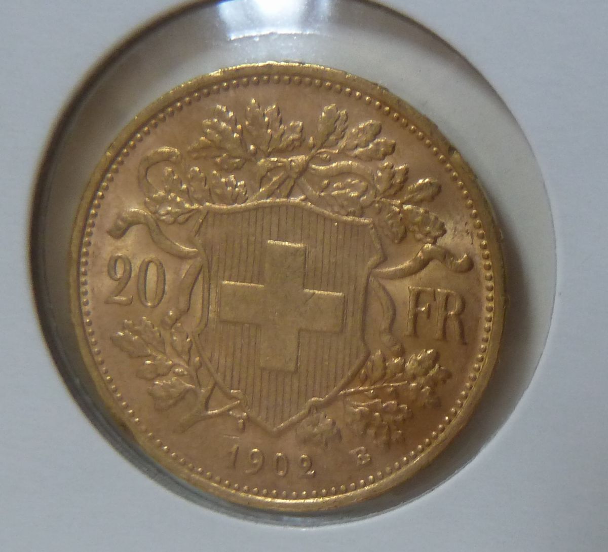 1911年 スイス べルネリ アルプスの少女 20フラン 金貨 FF05 - 通販